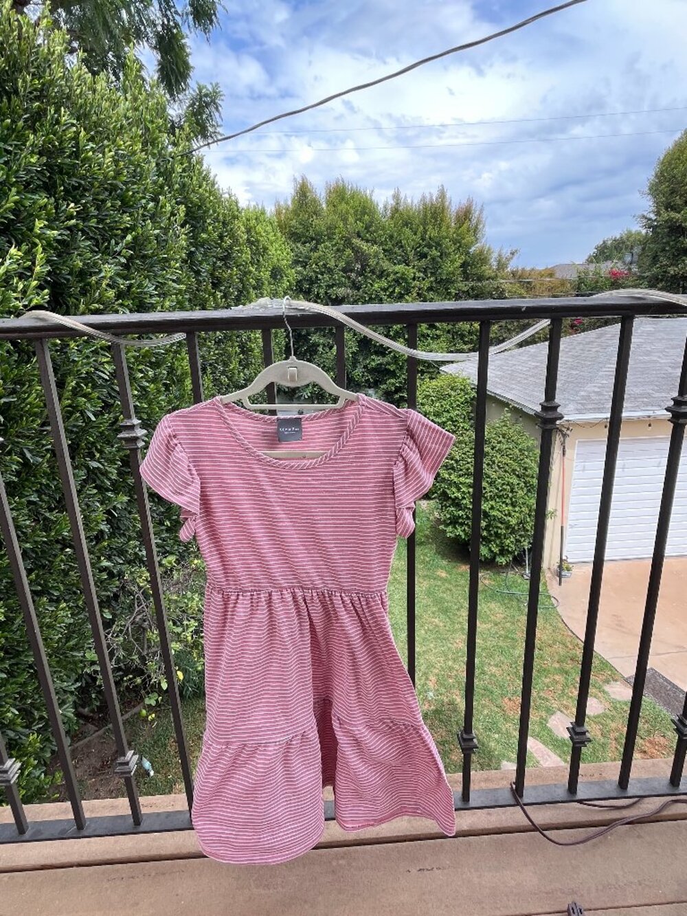 Olivia Rae Pink and White Striped Dress